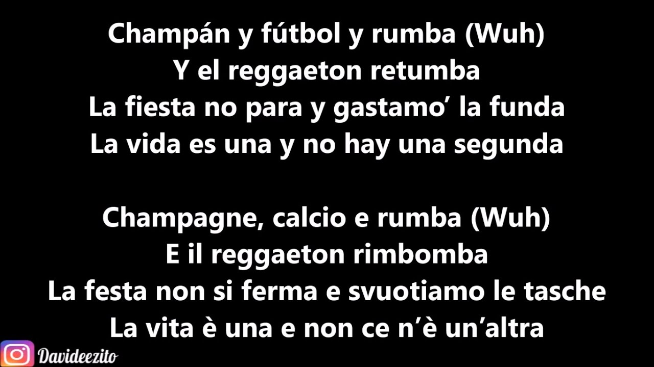 Anuel Enrique Iglesias Futbol Y Rumba Lyrics And Italian Translation Chords Chordify