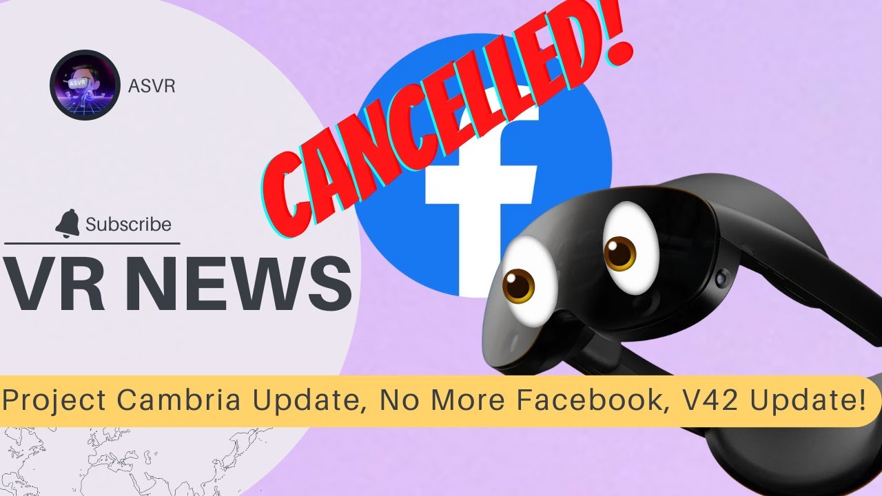 Project Cambria Meta Quest Pro News, Facebook Cancelled? Quest 2 V42 Update!