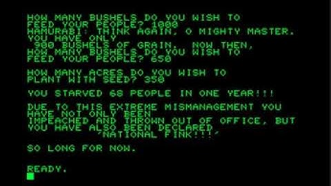 Hamurabi (video game) | Wikipedia audio article