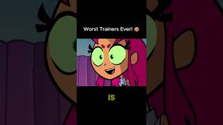 Raven & Starfire's INSANE Training method! 🤣 #reels #teentitansgo #funny #dc #cartoon #shorts
