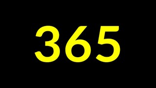365 Seconds Countdown Timer With Sound Effect