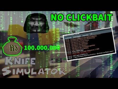 Roblox Knife Simulator Hack Infinite Money No Clickbait Youtube - roblox knife simulator how to get unlimited money youtube