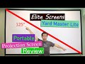 Updated elite screens yard master lite assembly and review
