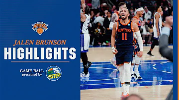 Jalen Brunson dominates with 35 PTS & 11 AST vs Sacramento Kings | April 4th, 2024