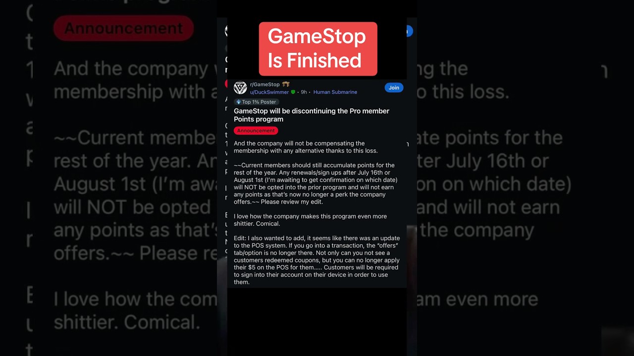 GameStop's biggest mistake #gamestop #gamestoppoints #gamestoppro #gamerant #gamenews