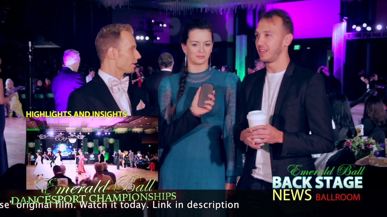 dancers boutique Emerald Ball 2018 Interview with Vladislav Shakhov Ekaterina Popova