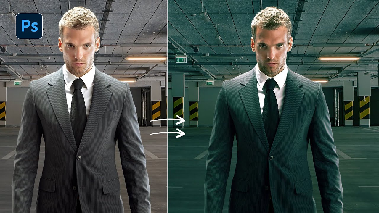 Cinematic Color Grading in Photoshop (Movie Look Effect) |  Photoshop Tutorial