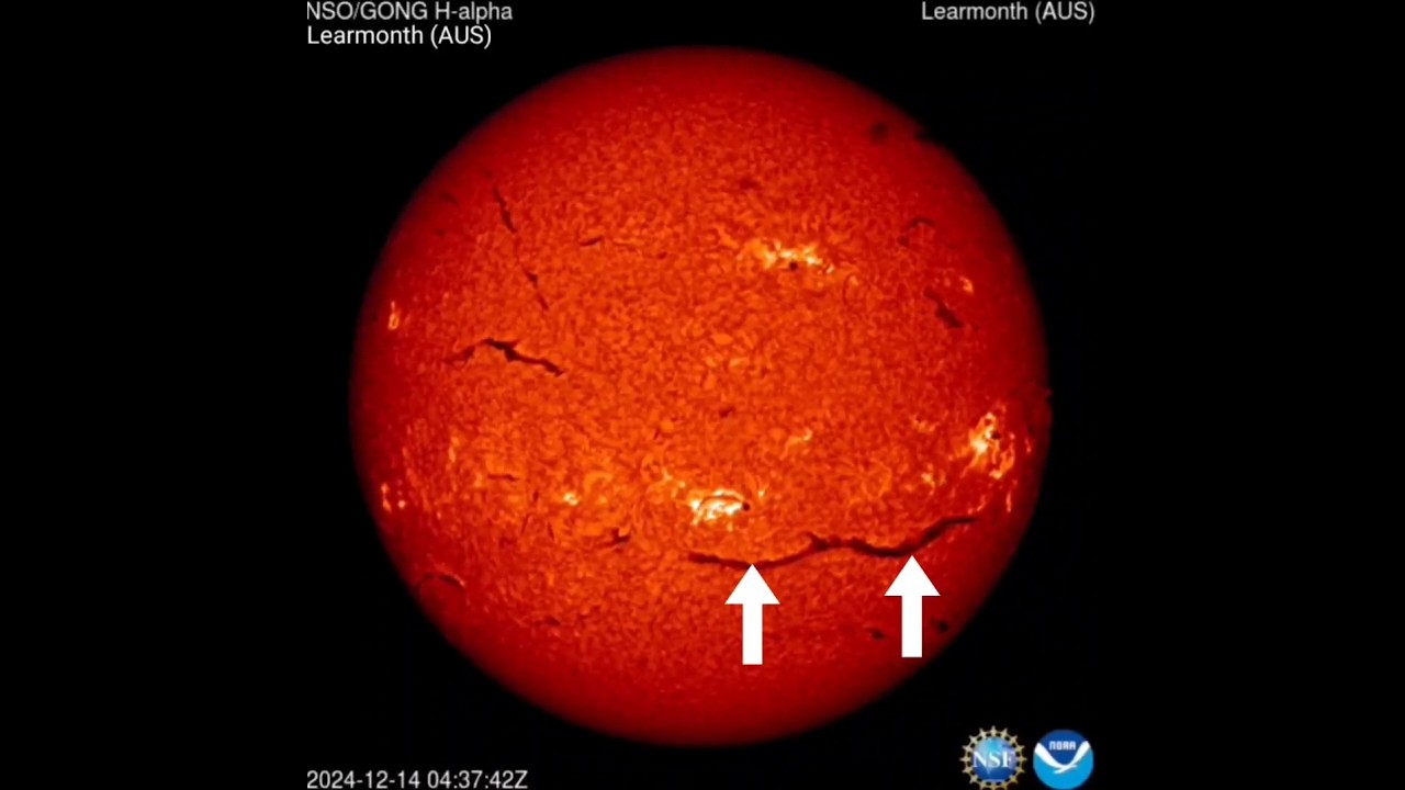 Huge solar filament goes CME! Footage last 24h- 12/15/2024 