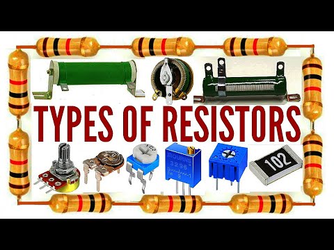 Types of resistance carbon resistors rhiostart trmmer resistor photo resistors smd resistors  pot