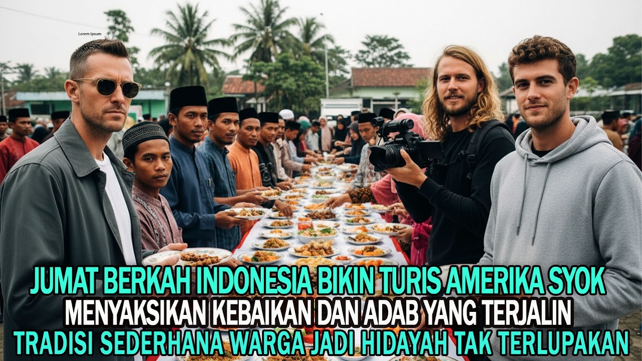 Jumat Berkah Indonesia Bikin Turis Amerika Syok Berat! Tradisi Sederhana Jadi Hidayah Tak Terlupakan