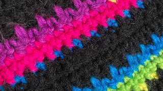 Tantalizing texture with dc spike stitches!