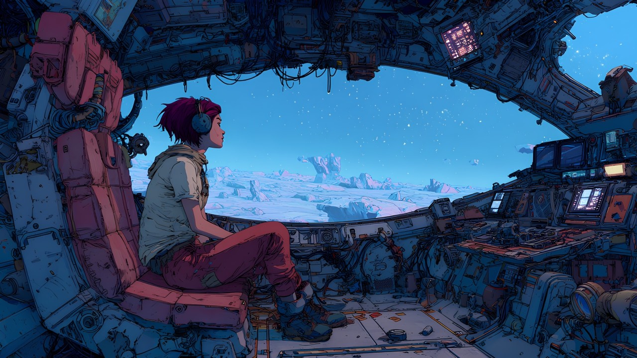 𝟭𝟵𝟴𝟰 𝗦𝗘𝗥𝗘𝗡𝗜𝗧𝗬 // Darkwave, Synthwave Mix for Deep Productivity