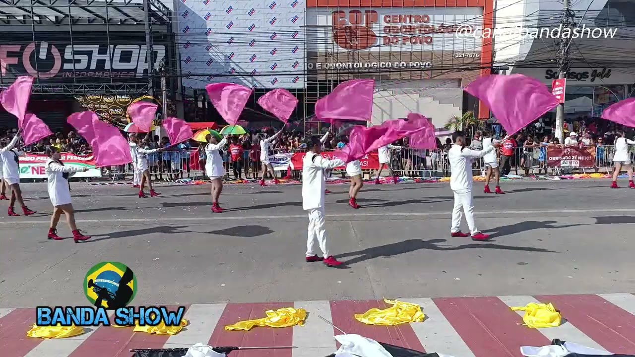 Coreográfico da Banda Marcial FANJUCA na Final do Campeonato Baiano 2024