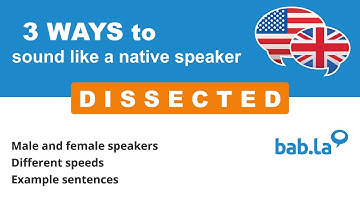 DISSECTED pronunciation | Improve your language with bab.la