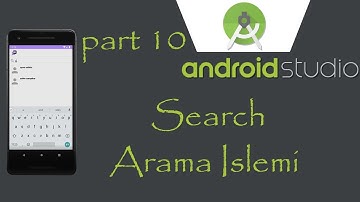 Part 10/Android Studio Tutorial  message chat app  search chat uygulaması yap kullanıcı arama bar