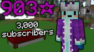 3,000 subs (uncut solo bedwars)