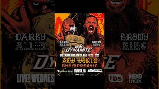 Darby vs brody Aew world title Match #aew #thedualaces #aewdynamite #brodyking #darbyallin