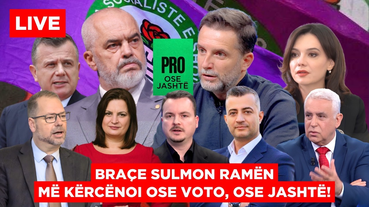🔴LIVE/ BRAÇE SULMON RAMËN:Më kërcënoi ose VOTO, ose je JASHTË! SHERR në PS, nis revolta?