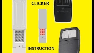Clicker Remote & Keyless Entry Instructions,PDF,save