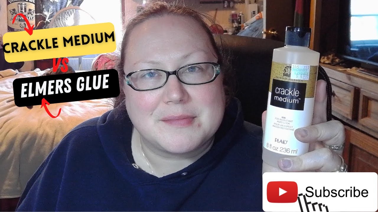 Folkart Crackle Medium VS Elmers Glue YouTube