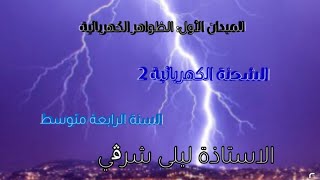 الشحنة الكهربائية 2 السنة الرابعة متوسط ( الميدان الأول:الظواهر الكهربائية)