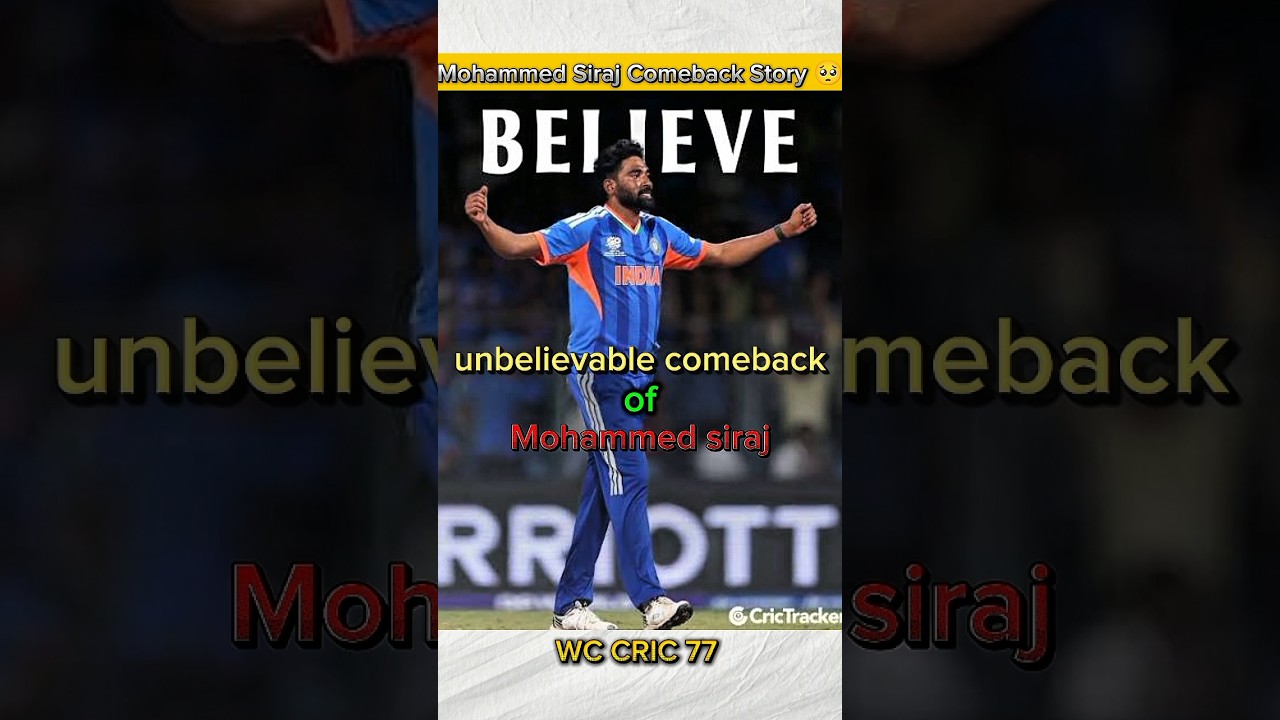 Mohammed Siraj Comeback story 🥺🔥