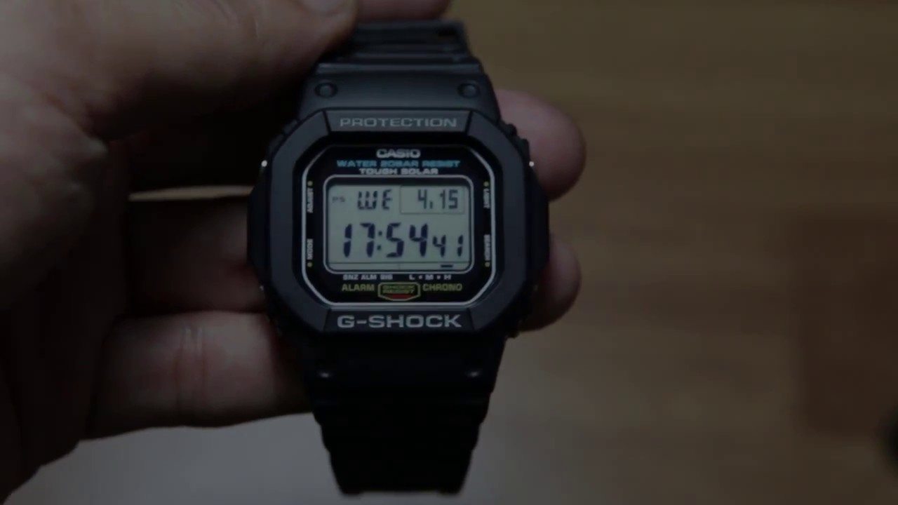 Casio G-shock G-5600E-1 - YouTube