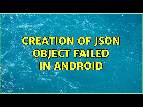 Creation of json object failed in Android