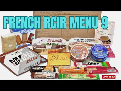 French Army 24hr Combat Ration Menu 9 | MRE Taste Testing - YouTube