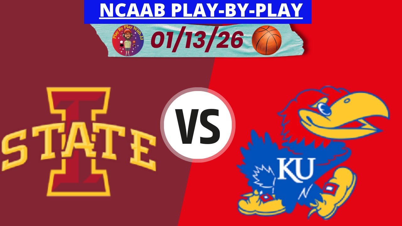NCAAM 🏀 Iowa State @ Kansas LIVE | Radio-Style Play-by-Play 