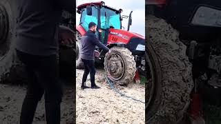 🔥🤯 JX100 tractor with a tire on fire #CaseJX100#TractorFire#FarmAccident#Tractor#FireFarming