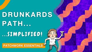🍹Drunkards Path Quilt Block Tutorial for Beginners