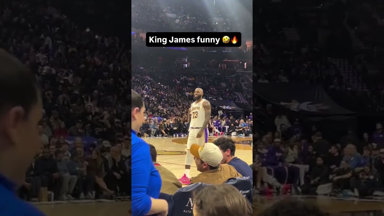 Lebron James trash talking fans