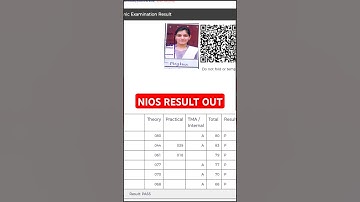 NIOS RESULT OUT NIOS Result 2025 students| Online Apply 12th fail | TMA Answer Submit process