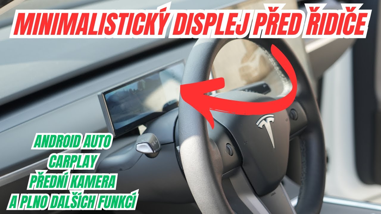 Instalace + ukázka nové generace displeje do Tesly, včetně přední kamery