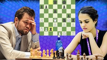 Strong chess game | Magnus Carlsen vs Tania Sachdev
