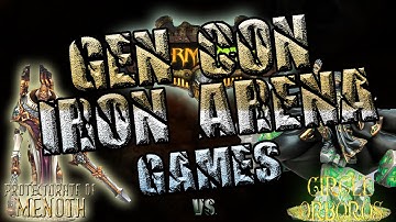 Mk2 Warmachine & Hordes - Menoth (Vindictus) vs. Circle Orboros (Bradigus) - 50pt Iron Arena