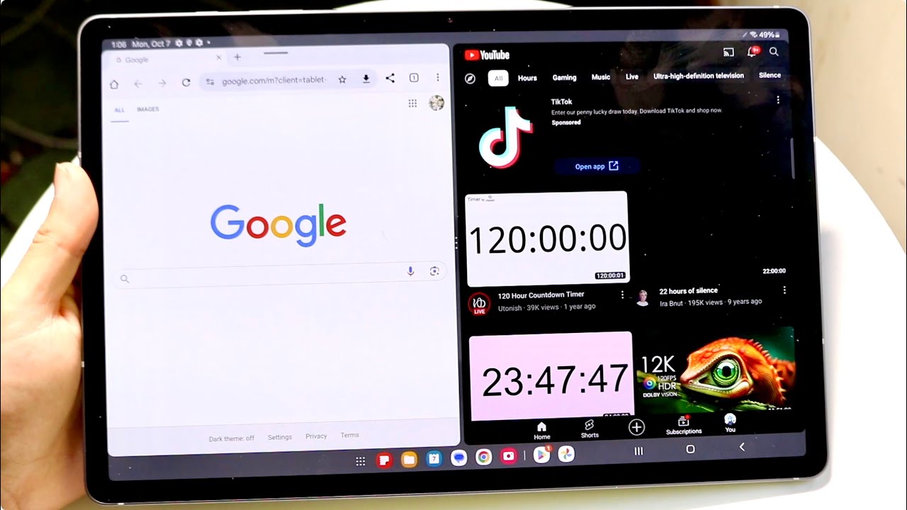 How To Split Screen Multitask On Samsung Galaxy Tab S10! - YouTube