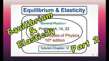 Equilibrium and Elasticity-Tutorial- Part II