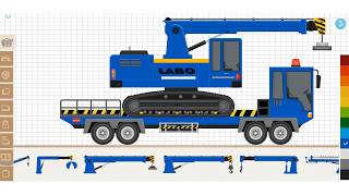 Building a Powerful Magnetic Crane Truck Transporter in Labo Simulator screenshot 2