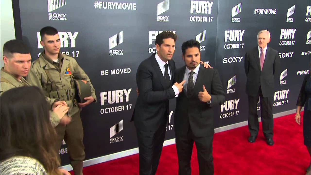 Fury: Washington DC Movie Premiere Arrivals - Brad Pitt, Logan Lerman, Shia LaBeouf | ScreenSlam