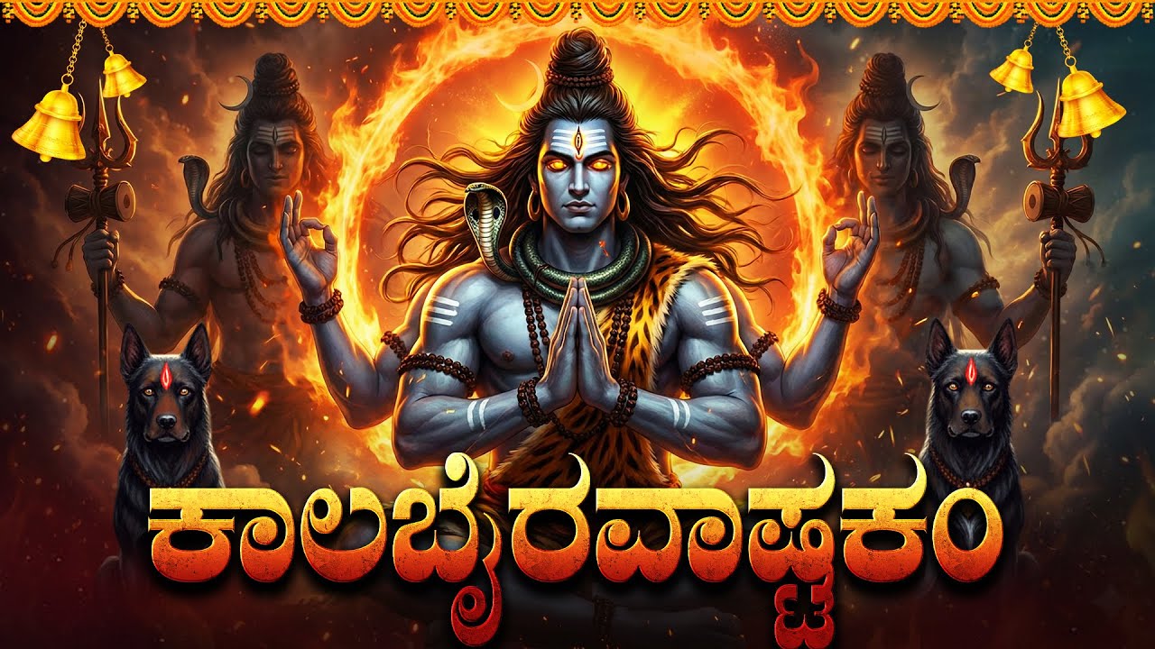 ಕಾಲಭೈರವ ಅಷ್ಟಕಂ | Kalabhairavashtakam With Kannada Lyrics I Powerful Shiva Stotram | Shiva Songs