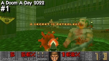Doom The Way id Did E1M1: "Communications Bridge" UV -FAST Speedrun In 0:47 100% Kills / Secrets