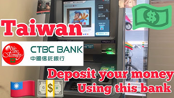 How to deposit money using CTBC atm machine in Taiwan ll ai Len official
