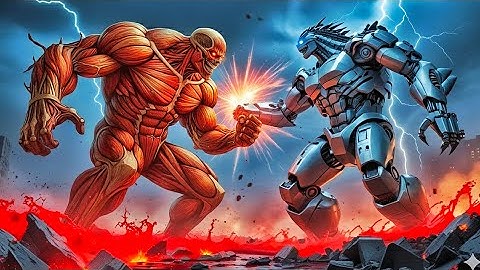 🔥 “Colossal Titan vs Mecha Godzilla ⚔️ Epic 3D Monster Battle | Ultimate Titan War 2025 🦖💥