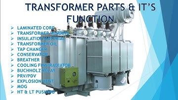 Transformer Parts and its function - Tamil
