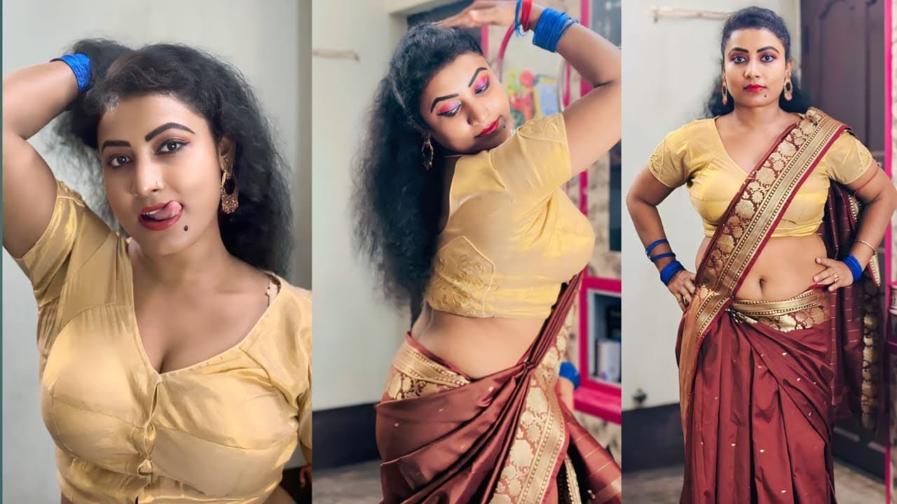 Mera saree phenneka style//Saree Ko Lehenga banaliya #saree#vlogs#saree draping