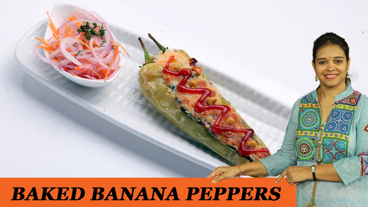 BAKED BANANA PEPPERS - Mrs Vahchef