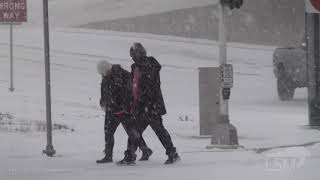 02-14-2021 Denton, TX - Heavy Snow, Car Accident and Nasty Conditions