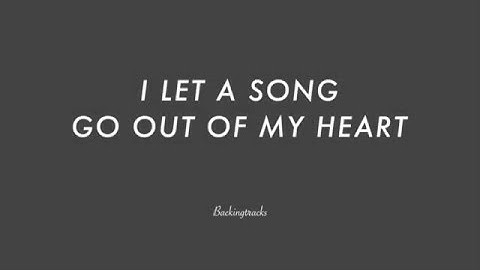 I Let a Song Go Out of My Heart Karaoke version - Karaoke performance video thumbnail